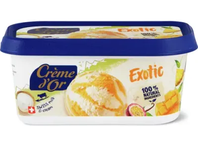 Crème d'or · Glace en bac · Exotic 500ml