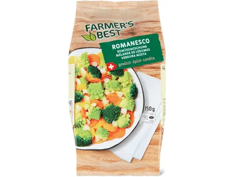 Farmer's Best · Mélange de légumes Romanesco · épicé 750 g