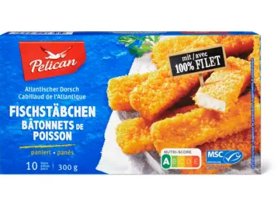 Pelican · Bâtonnets de poisson · panés 300 g