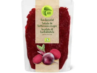 Salade de betteraves rouges · Bio, cuites