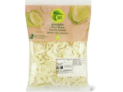 Chou blanc · Bio, râpé 200g