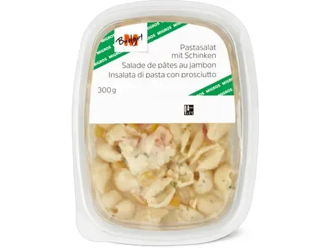 M-Budget · Salade de pâtes · avec jambon 300g
