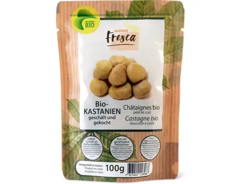 Châtaignes · Bio, pelées et cuites 100g