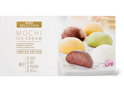 Sélection · Glace Mochi · assortis, enrobés de pâte de riz 8 x 35g