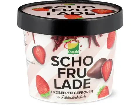 Oswald · Schofrulade · Fraise chocolat noir 130 g