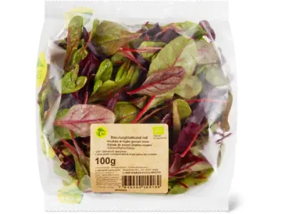Laitue jeune · Bio, rouge 100 g