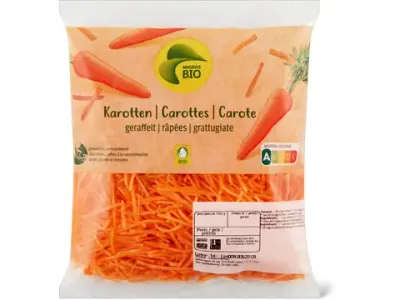 Carottes · Bio, râpées 200g