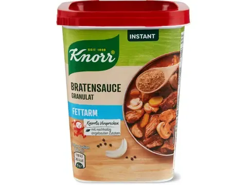 Knorr · Sauce de rôti en granulés · pauvre en graisse, instantanée 230g