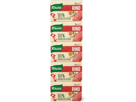 Knorr · Bouillon de bœuf en cubes · 100% d’ingrédients naturels 5x22g