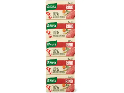 Knorr · Bouillon de bœuf en cubes · 100% d’ingrédients naturels 5x22g