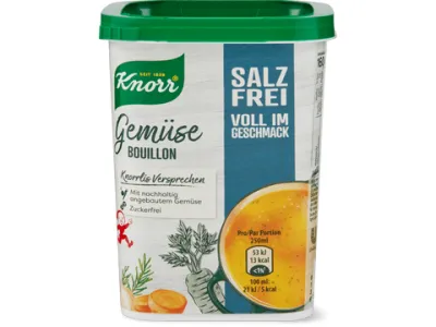 Knorr · Bouillon de légumes · sans sel, végétalien 160g