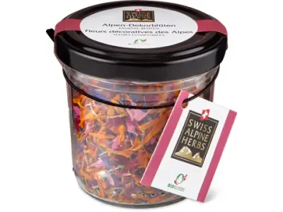 Swiss Alpine Herbs · Fleurs des Alpes · Bio 3g