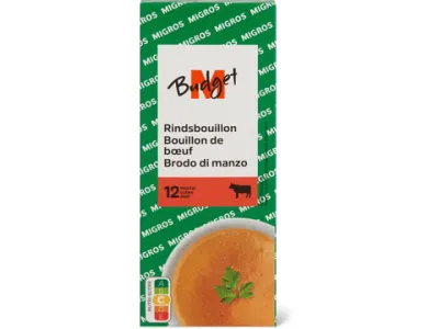 M-Budget · Bouillon de bœuf en cubes 12x10g
