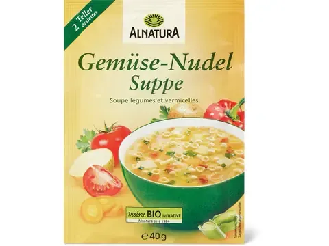 Alnatura · Soupe légumes et vermicelles · Bio 40g