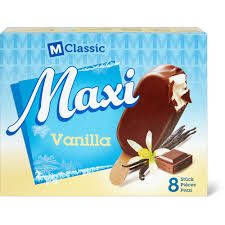 M-Classic · Glaces en bâtonnet Maxi · Vanille 8 x 120ml
