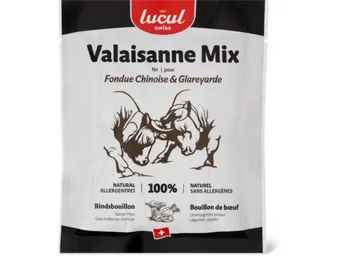 Lucul · Valaisanne Mix pour fondue chinoise · 100% fruits 49g