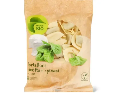 Tortellonis · Bio, Ricotta et épinards, végétarien 250g