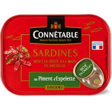 Connétable · Sardines de Bretagne · au piment d’Espelette 87g