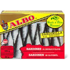 Albo · Petites sardines · à l’huile d’olive 82g