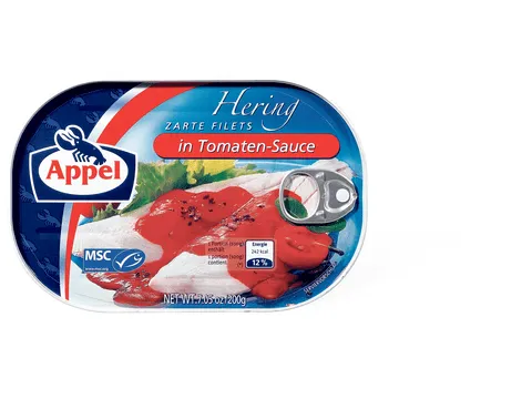 Appel · Filets de hareng tendres · à la sauce tomate 200g