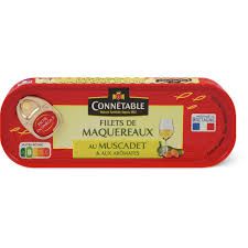 Connétable · Filets de maquereaux · au muscadet et aux aromates 176g