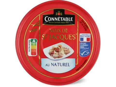Connétable · Noix de St-Jacques · au naturel 111g