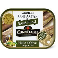 Connétable · Sardines · sans arêtes et peau 140g