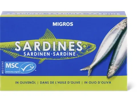 Sardines · à l’huile d’olive 90g
