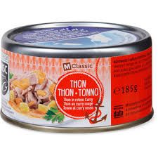 M-Classic · Thon · au curry rouge 185g