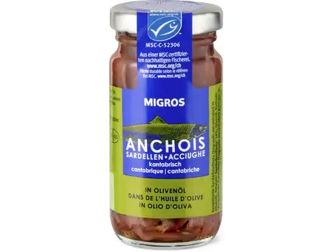 Anchois · Anchois de la mer Cantabrique à l’huile d’olive 55g