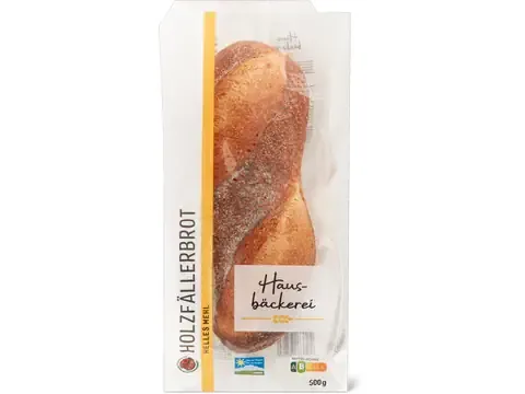 Hausbäckerei · Pain bûcheron · De la région, Nostrani del Ticino, IP-SUISSE, farine claire 500g