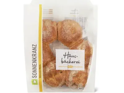 Hausbäckerei · Couronne soleil · Bio, Farine claire 360g