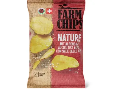 Farm Chips · Nature · IP-SUISSE, sans gluten 150g