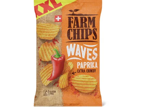 Farm Chips · Wave Paprika · sans gluten 175g