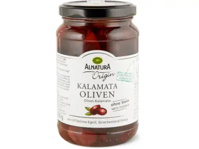 Alnatura · Olives Kalamata · Bio, dénoyautées 180g