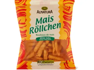 Alnatura · Rouleaux de maïs · Bio, saveur salsa douce 125g