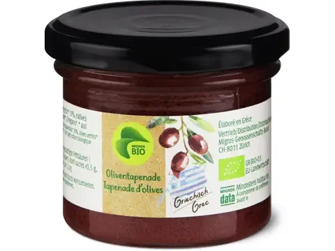Tapenade d’olives · Bio, noires 100g