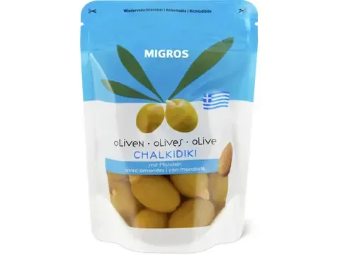 Olives grecques Chalkidiki · fourrées 150g