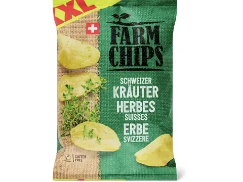 Farm Chips · Herbes suisses · sans gluten 300g