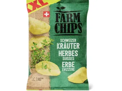 Farm Chips · Herbes suisses · sans gluten 300g