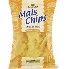 Alnatura · Chips de maïs · Bio, nature, végétalien 125g