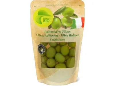 Olives italiennes Castelvetrano · Bio, avec noyau 150g