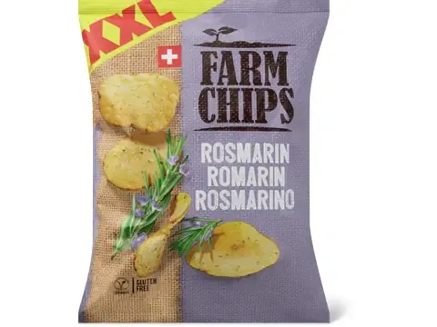 Farm Chips · Chips au romarin · sans gluten 300g