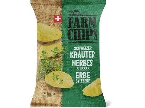 Farm Chips · Herbes suisses · sans gluten 150g