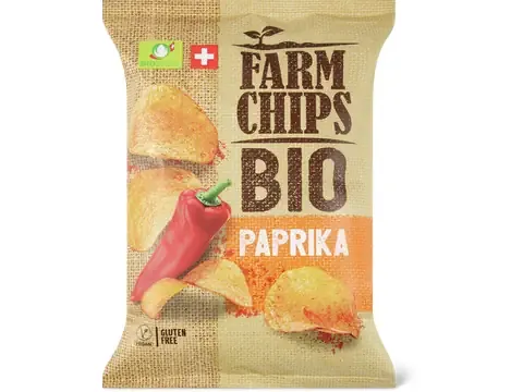 Farm Chips · Paprika · Bio, sans gluten 140g