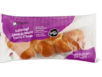 M-Classic · Tresse au beurre · IP-SUISSE, précuits 550g