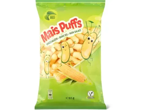 Maïs Puffs · Bio, non salés 85g