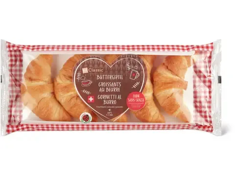 M-Classic · Croissants au beurre · IP-SUISSE, précuits 200g