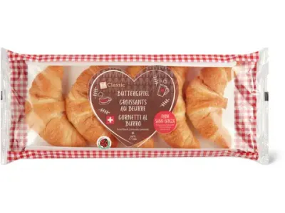 M-Classic · Croissants au beurre · IP-SUISSE, précuits 200g