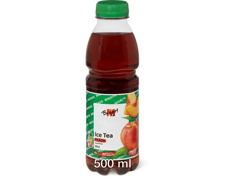 M-Budget · Thé froid · Pêche 500ml